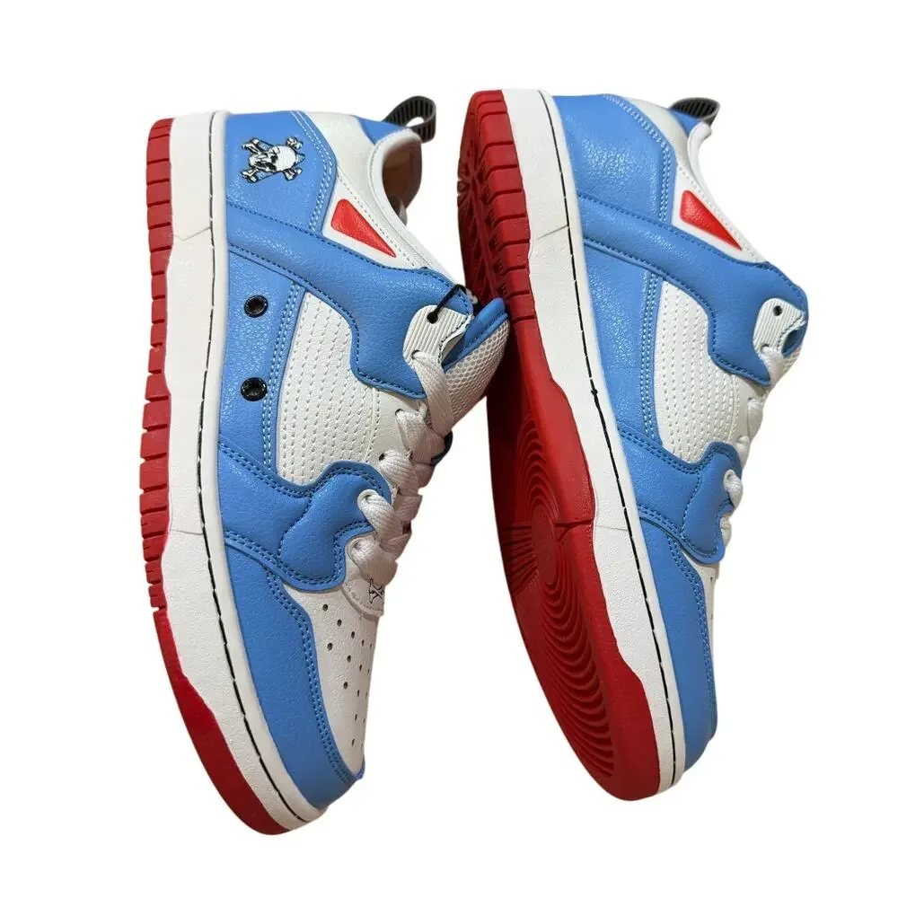NEW Brand X Homerun Unisex Sneakers Color: Sky Blue, White, Red Size 6